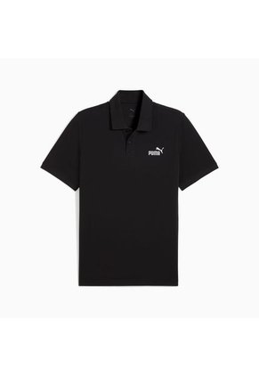 Camisa Polo Marca Puma Ess No 1 Logo Original Negro Hombre