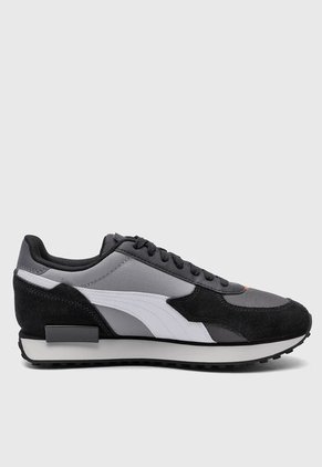 Tenis Lifestyle Negro-Gris-Blanco PUMA Future Rider Override