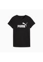 Camisa Tshirt Marca Puma Ess Metallic Original Negro Mujer de Puma