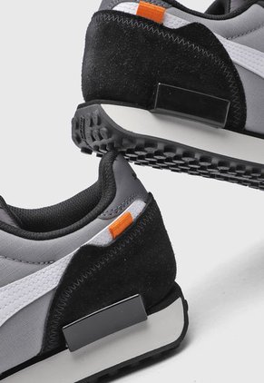 Tenis Lifestyle Negro-Gris-Blanco PUMA Future Rider Override
