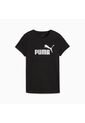 Camiseta Puma Ess Metallic Original Negro Mujer de Puma