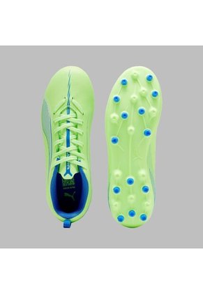 Guayos Puma Kids Ultra 5 Play MG Lights Out Verde-Azul