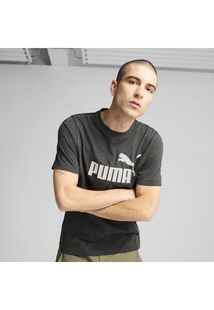 Tshirt Puma Original Ess No. 1 Logo Heather Gris Para Hombre