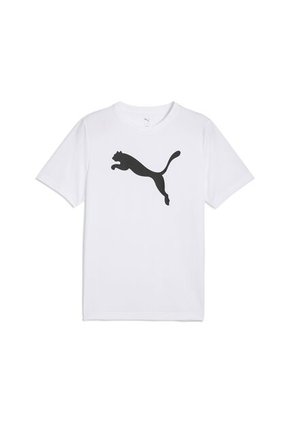 Tshirt Puma Original Essential Logo Poly Blanco Para Hombre