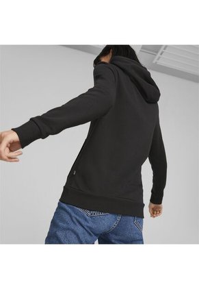 Buso Con Capucha Puma Original Ess Metallic Logo Negro Mujer