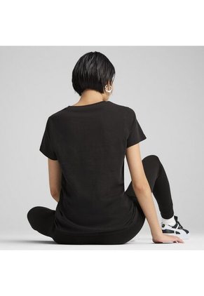 Tshirt Puma Original Essential Metallic Tee Negro Para Mujer