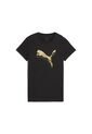 Tshirt Puma Original Essential Metallic Tee Negro Para Mujer de Puma