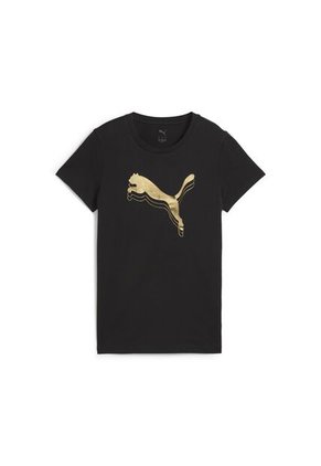 Tshirt Puma Original Essential Metallic Tee Negro Para Mujer