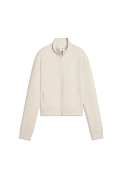 Chaqueta Puma Original Ess Slim Track Beige Para Mujer