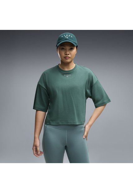 Tshirt Deportiva Puma Original Puma X Hyrox Verde Para Mujer