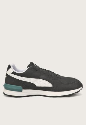 Tenis Lifestyle Negro-Blanco-Verde PUMA Graviton