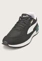 Tenis Lifestyle Negro-Blanco-Verde PUMA Graviton de Puma