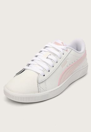 Tenis Lifestyle Blanco-Rosa PUMA Vikky v3 Leather
