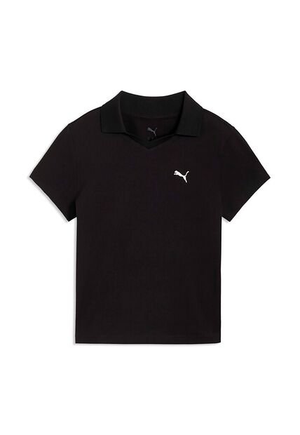 Camisa Tipo Polo Puma Originales Essentials Baby Negro Mujer