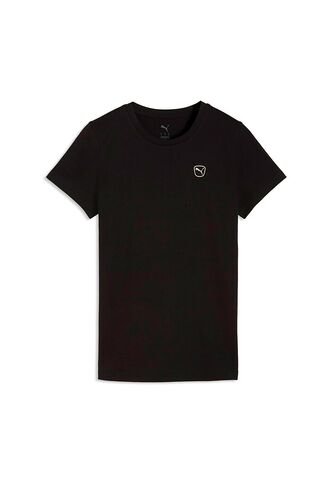 Camisa Deportiva Puma Original Ess Elevated Negro Para Mujer Puma