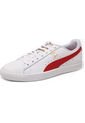 Tenis Lifestyle Blanco-Rojo Puma Clyde Core L Foil de Puma