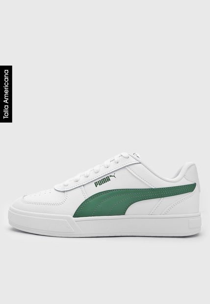 Tenis Lifestyle Blanco-Verde Puma Caven