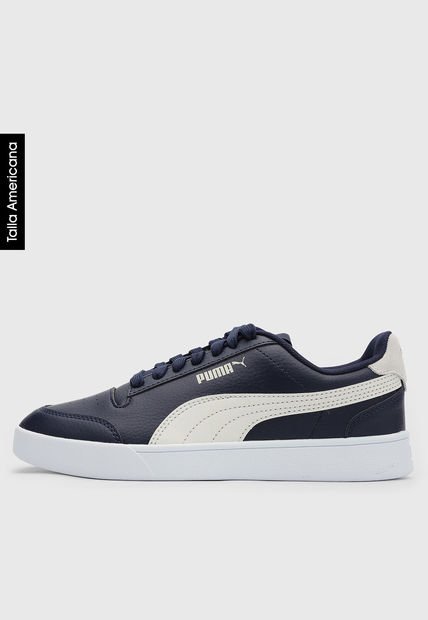 Tenis Lifestyle Azul Navy-Marfil-Blanco Puma Shuffle