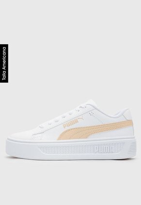 Tenis Lifestyle Blanco-Nude Puma Smash Platform v3