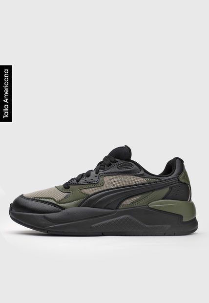 Tenis Lifestyle Negro-Verde Oliva-Beige Puma X-Ray Speed