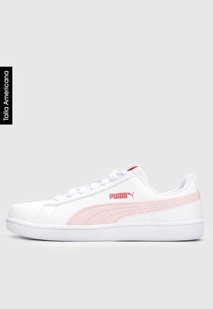 Tenis Lifestyle Blanco-Palo Rosa-Coral Puma Up