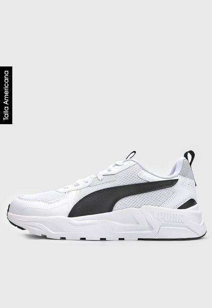 Tenis Lifestyle Blanco-Negro-Gris Puma Trinity Lite