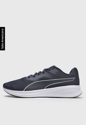 Tenis Running Azul Navy-Blanco Puma Transport