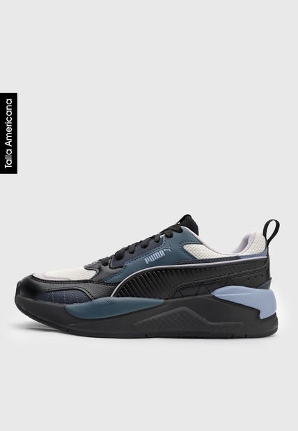 Tenis Lifestyle Negro-Blanco-Azul Petróleo Puma X-Ray Speed
