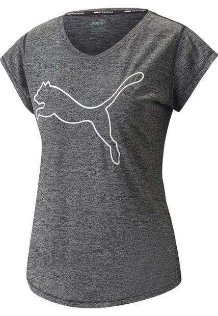 Camiseta Puma Para Mujer Train Favorite Heather  Gris