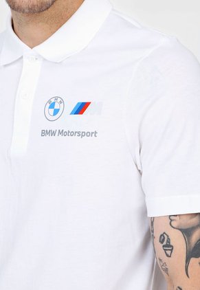 Camiseta Polo Blanco-Gris-Azul-Rojo Puma BMW M Motorsport Essentials