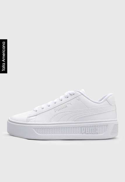 Tenis Lifestyle Blanco Puma Smash Platform v3