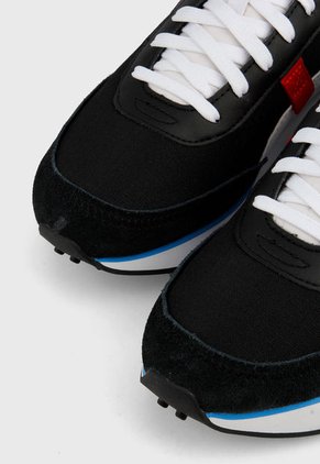 Tenis Lifestyle Negro-Blanco-Azul Puma Future Rider Play On