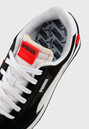 Tenis Lifestyle Negro-Blanco-Azul Puma Future Rider Play On