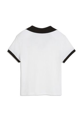 Camisa Tipo Polo Puma Original WardrobeEss Blanco Para Mujer