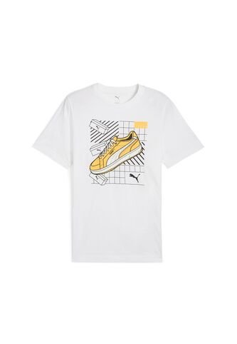 Camisa Tshirt Marca Puma Graphics Sneaker Tee Blanco Hombre Puma