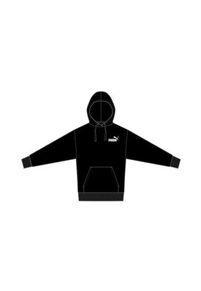 Hoodie Puma Original Ess No. 1 Logo Comfort Negro Mujer