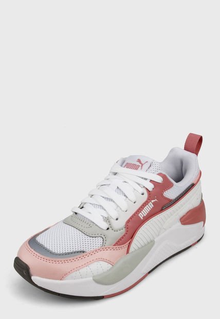Tenis Lifestyle Blanco-Rosa Puma X Ray 2 Square