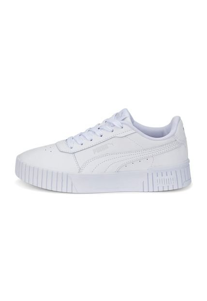 Tenis Puma Para Niño Carina 20 Jr Blanco