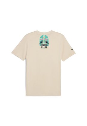 Camisa Tshirt Marca Puma F1 Miami Tee Original Beige Hombre