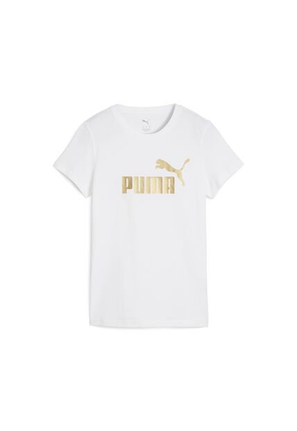 Camisa Deportiva Puma Original Ess Metallic No1 Blanco Mujer