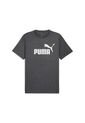 Camisa Deportiva Puma Ess No.1 Logo Heather Gris Para Hombre de Puma