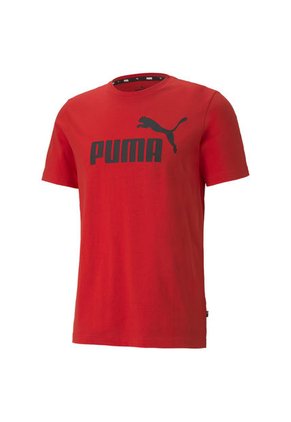 Camiseta Puma Para Hombre Ess Logo Tee Rojo