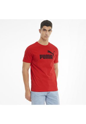 Camiseta Puma Para Hombre Ess Logo Tee Rojo