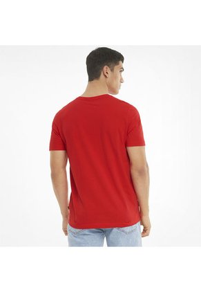 Camiseta Puma Para Hombre Ess Logo Tee Rojo