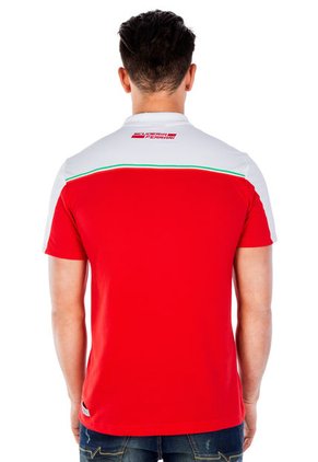 Camiseta Polo Puma Ferrari Rojo-Blanco