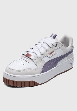 Tenis Lifestyle Blanco-Lila-Beige PUMA CARINA STREET LUX