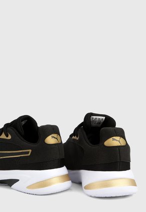Tenis Training Negro-Dorado Puma Jaro Metal