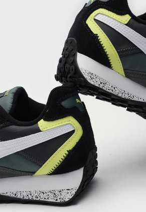 Tenis Lifestyle Verde-Negro-Lima Puma Blktop Rider