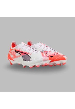 Guayos Puma Hombre Ultra 5 Ultimate FG - Blanco-Rojo