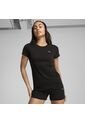 Tshirt Puma Original Essential Elevated Tee Negro Para Mujer de Puma